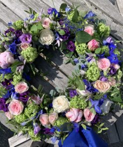 Rosa, lila, blåa och gröna toner