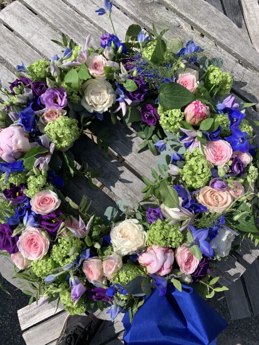 Rosa, lila, blåa och gröna toner